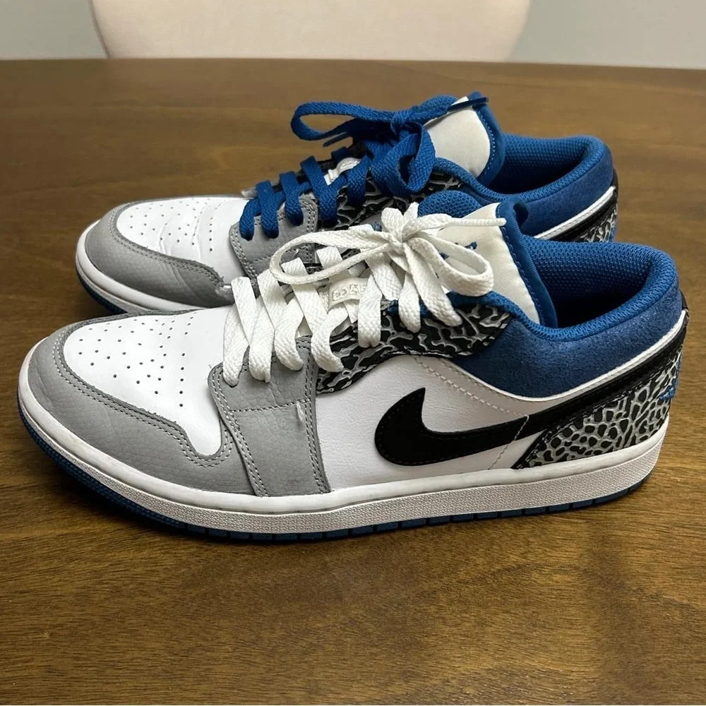Nike Air Jordan 1 Low SE Retro Mens Size 8 US DM1199-140‎ True Blue Elephant